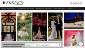 What Weddingsinhouston.com website looked like in 2021 (3 years ago)