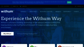 What Withum.com website looked like in 2021 (3 years ago)