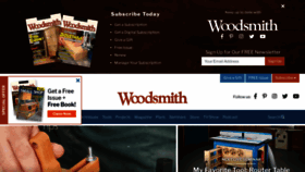 What Woodsmith.com website looked like in 2021 (3 years ago)