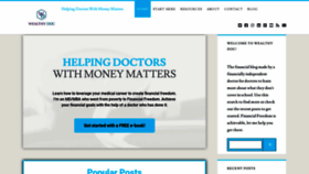 What Wealthydoc.org website looked like in 2021 (3 years ago)