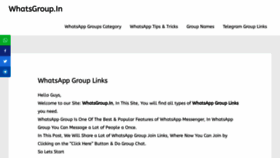 What Whatsgroup.in website looked like in 2021 (3 years ago)