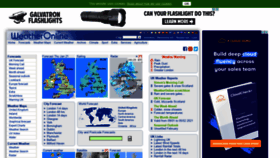 What Weatheronline.co.uk website looked like in 2021 (3 years ago)