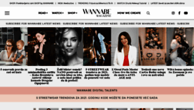 What Wannabemagazine.com website looked like in 2021 (3 years ago)