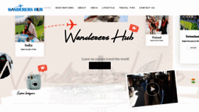What Wanderershub.com website looked like in 2021 (3 years ago)