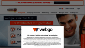 What Webgo.de website looked like in 2021 (3 years ago)