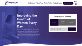 What Womenscarefl.com website looked like in 2021 (3 years ago)