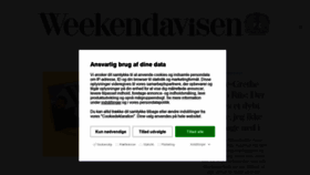 What Weekendavisen.dk website looked like in 2021 (4 years ago)