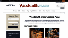 What Woodsmithplans.com website looked like in 2021 (3 years ago)