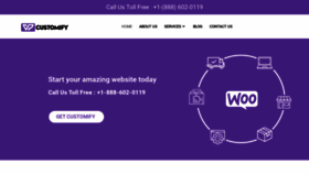 What Wpcustomify.com website looked like in 2021 (3 years ago)