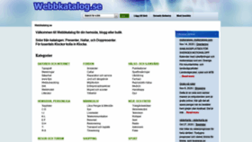 What Webbkatalog.se website looked like in 2021 (3 years ago)