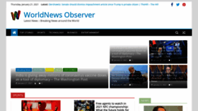 What Worldnews.observer website looked like in 2021 (3 years ago)
