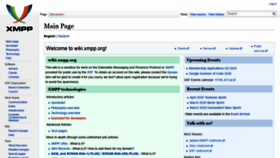 What Wiki.xmpp.org website looked like in 2021 (3 years ago)