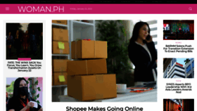 What Woman.ph website looked like in 2021 (3 years ago)
