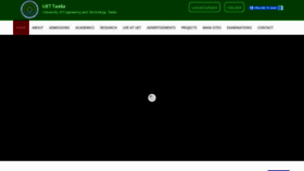 What Web.uettaxila.edu.pk website looked like in 2021 (3 years ago)