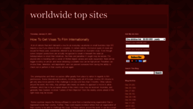 What Worldwidetopsite.com website looked like in 2021 (3 years ago)