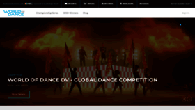 What Worldofdance.com website looked like in 2021 (3 years ago)