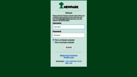 What Webmail.newpark.com website looked like in 2021 (3 years ago)