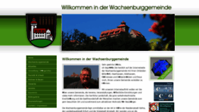 What Wachsenburggemeinde.de website looked like in 2021 (3 years ago)