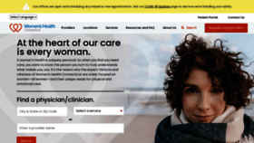 What Womenshealthct.com website looked like in 2021 (3 years ago)