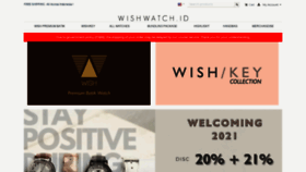 What Wishwatch.id website looked like in 2021 (3 years ago)