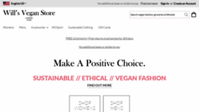 What Wills-vegan-shoes.com website looked like in 2021 (3 years ago)