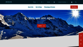 What Wengen.swiss website looked like in 2021 (3 years ago)