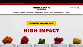 What Webbuilderfx.com website looked like in 2021 (3 years ago)