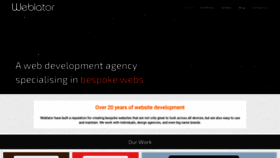 What Weblator.com website looked like in 2021 (3 years ago)