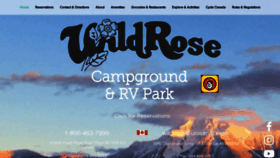 What Wildrosecamp.com website looked like in 2021 (3 years ago)