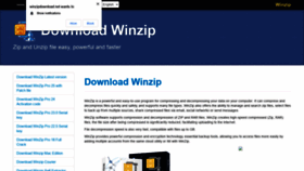 What Winzipdownload.net website looked like in 2021 (3 years ago)