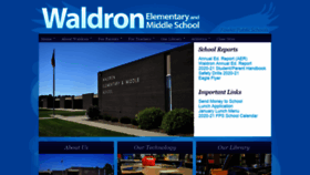 What Waldronschool.net website looked like in 2021 (3 years ago)