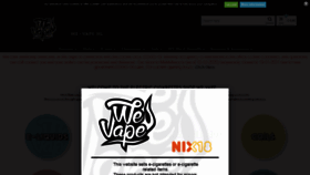 What We-vape.nl website looked like in 2021 (3 years ago)
