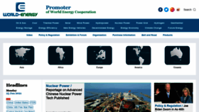 What World-energy.org website looked like in 2021 (5 years ago)