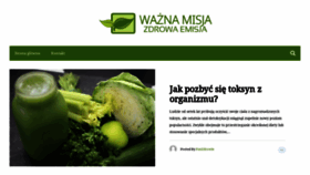 What Waznamisjazdrowaemisja.pl website looked like in 2021 (3 years ago)