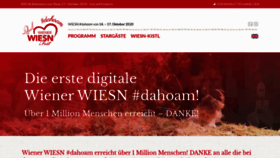 What Wienerwiesn.at website looked like in 2021 (3 years ago)