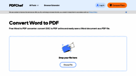 What Word2pdfonline.com website looked like in 2021 (3 years ago)