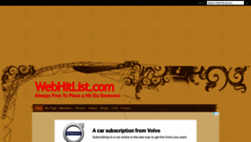 What Webhitlist.com website looked like in 2021 (3 years ago)