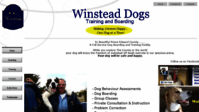 What Winsteaddogs.com website looked like in 2021 (3 years ago)