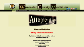 What Worcestercountymediation.com website looked like in 2021 (3 years ago)