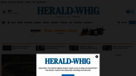 What Whig.com website looked like in 2021 (3 years ago)