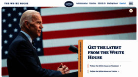 What Whitehouse.gov website looked like in 2021 (3 years ago)