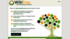 What Wikitree.com website looked like in 2021 (3 years ago)