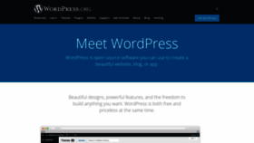 What Wordpress.org website looked like in 2021 (3 years ago)