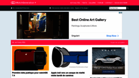 What Watchgeneration.fr website looked like in 2021 (4 years ago)