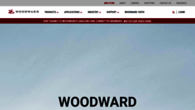 What Woodward.com website looked like in 2021 (3 years ago)