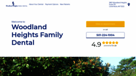 What Woodlandheightsfamilydental.com website looked like in 2021 (3 years ago)