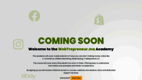 What Webtrepreneur.ma website looked like in 2021 (3 years ago)