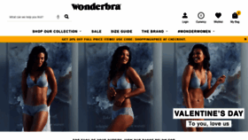 What Wonderbra.co.uk website looked like in 2021 (4 years ago)