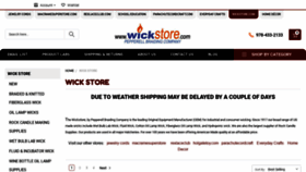 What Wickstore.com website looked like in 2021 (3 years ago)