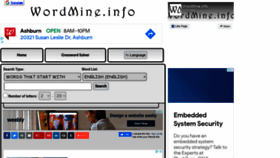 What Wordmine.info website looked like in 2021 (3 years ago)